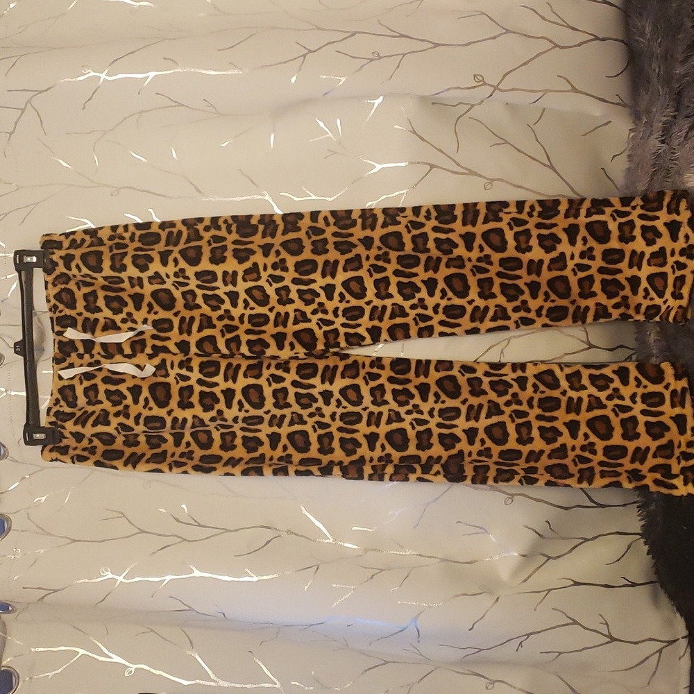 New without tags Plush Animal print Pjs